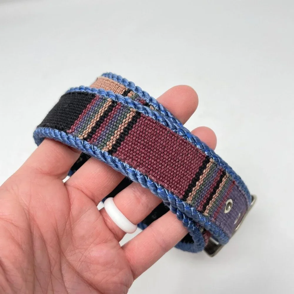 Century Canada Southwestern Belt Size Small Aztec Boho Silver Hardware Sz S